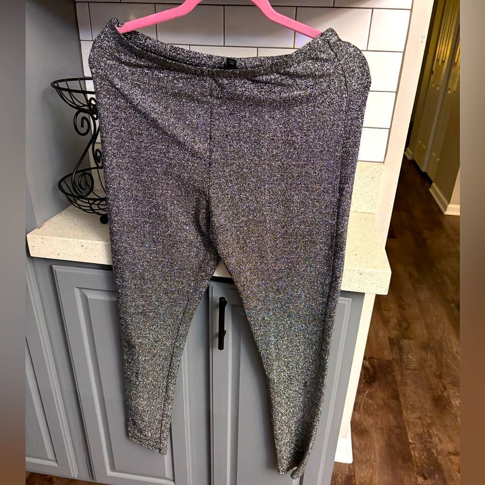 Sparkly Gray Leggings by Wild Fable